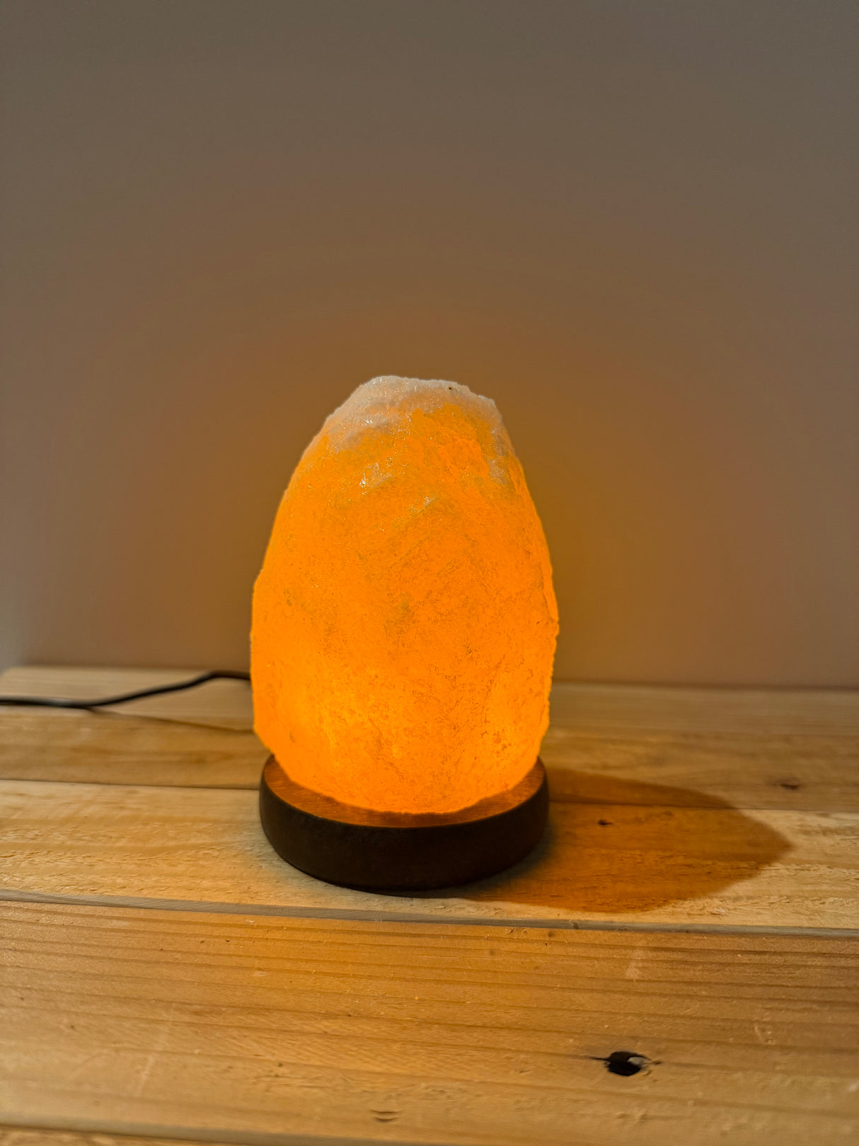 Himalayan Salt Stone Night Light Tulip - incl. switch & spare bulb