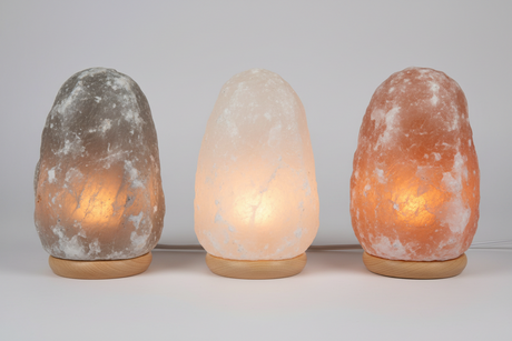 kleur zoutlamp overzicht wit grijs roze rood met ijzergehalte