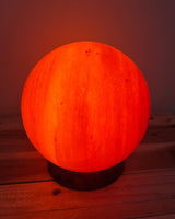 Bol Himalaya zoutlamp, warm oranje gloeiend, 4.0 kg