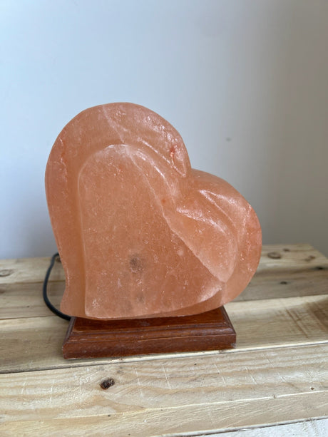 Hart Himalaya zoutlamp, natuurlijke roze tint, 3.5 kg