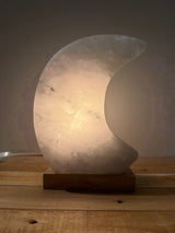 Himalayan Salt Lamp - Shell with Pearl - incl. cable & spare bulb