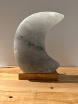 Himalayan Salt Lamp - Shell with Pearl - incl. cable & spare bulb