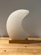 Himalayan Salt Lamp - Shell with Pearl - incl. cable & spare bulb