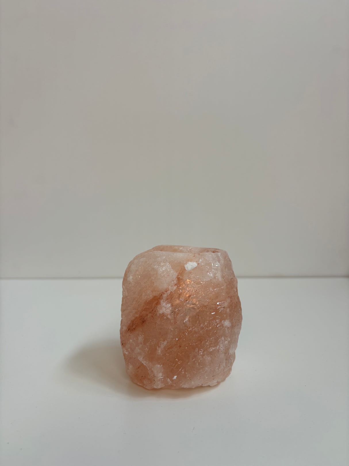 Natural Salt Stone Tea Light Holder