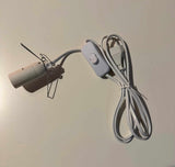 White Power Cord with Switch for Himalayan Salt Lamps – E14 Fitting