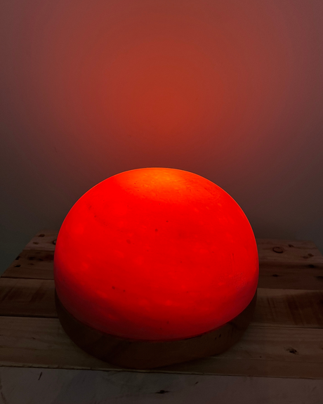 Himalaya zoutsteen detox dome voor voeten, met warmtefunctie voor ontspanning, doorbloeding en natuurlijke ontgifting