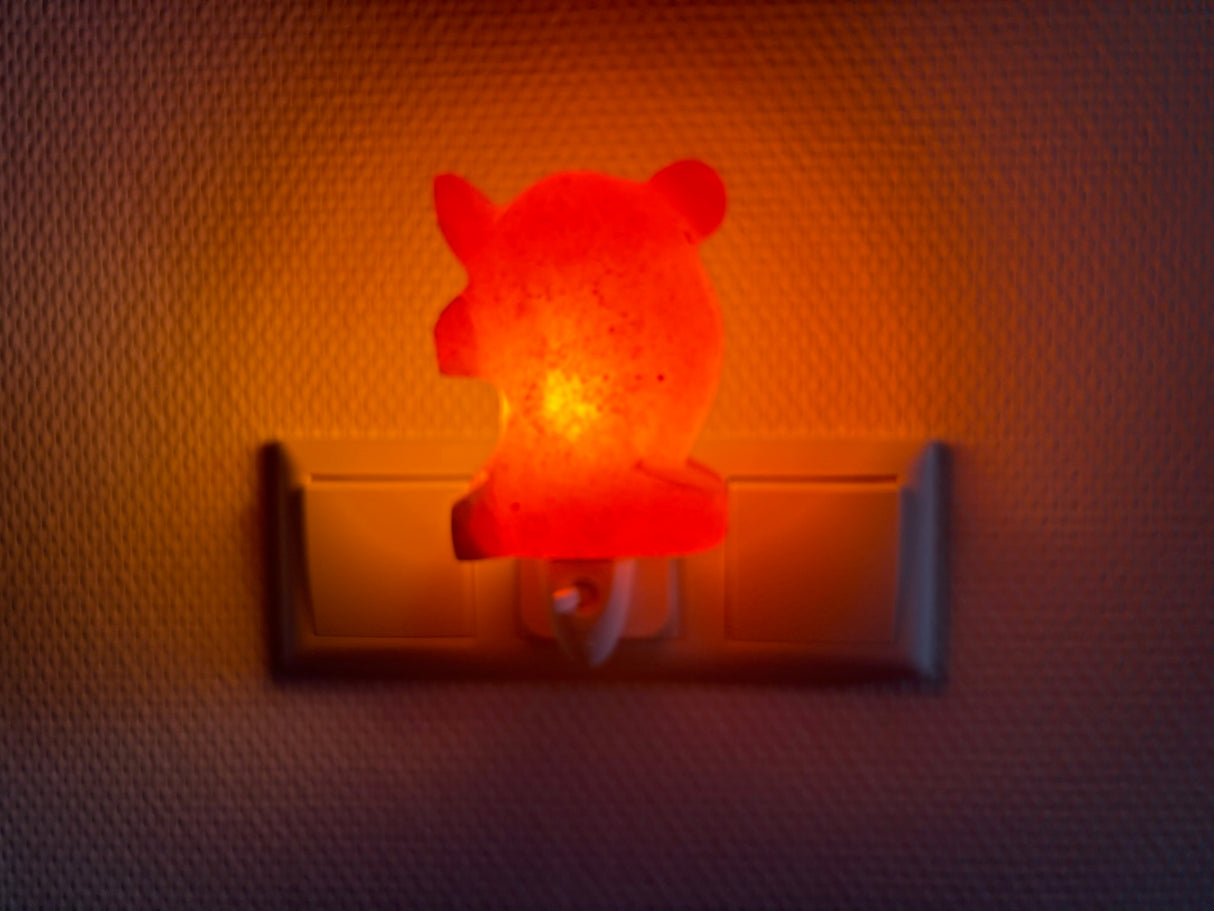 Schattig dolfijn zoutlamp-nachtlampje met warm licht en pinfix stekker, ideaal voor rust en een zuivere slaapkamer