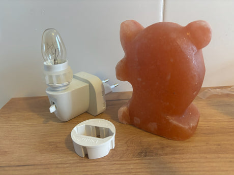 Schattig dolfijn zoutlamp-nachtlampje met warm licht en pinfix stekker, ideaal voor rust en een zuivere slaapkamer