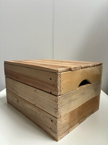 Houten kist met deksel – geschikt voor Himalaya zoutlampen tot 20 kg
